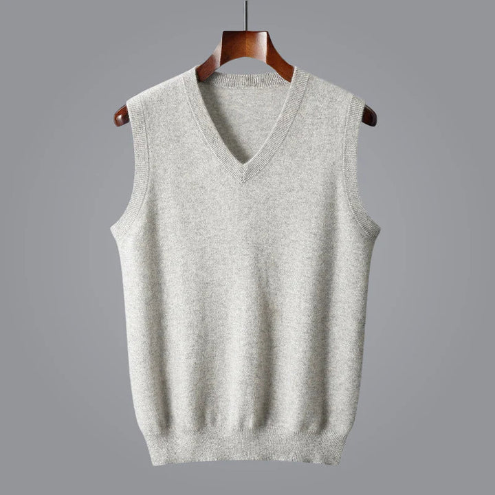 Soft and Comfortable Men's Sweater Vest with V-Neck