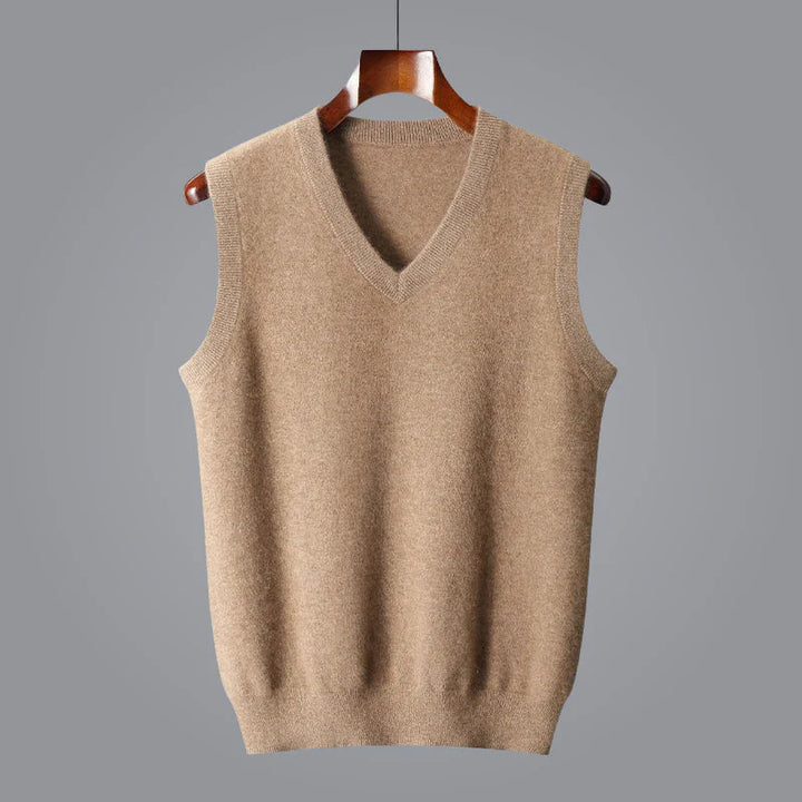 Soft and Comfortable Men's Sweater Vest with V-Neck
