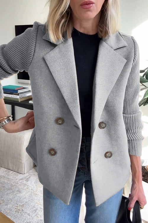 Mikkie - The Soft Ribbed Blazer Coat