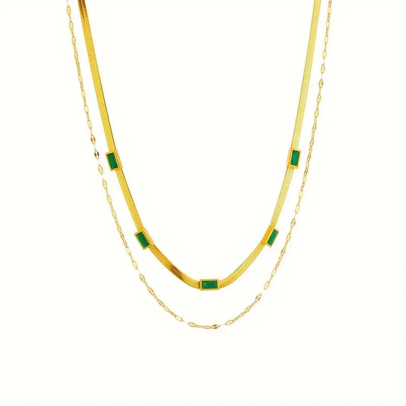 Double Layer Retro Gold Necklace