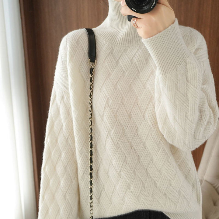 Cashmere Sweater with Turtleneck 02
