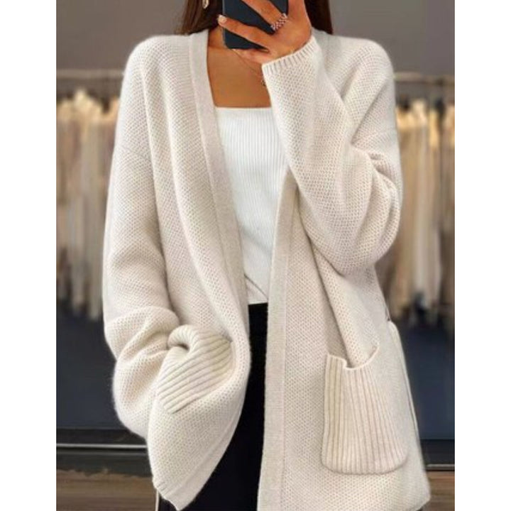 Loose, Comfortable, and Relaxed Cardigan Sweater with Pockets