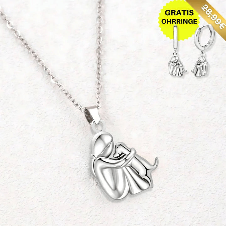 Lucky Dog Pendant Necklace (+ FREE Earrings)