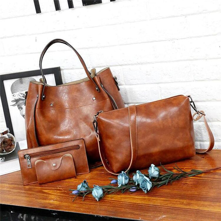 Riley - Vintage Soft 4-Piece Leather Bag Set