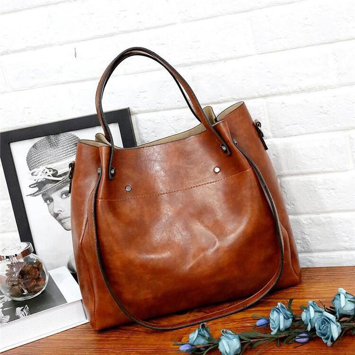 Riley - Vintage Soft 4-Piece Leather Bag Set