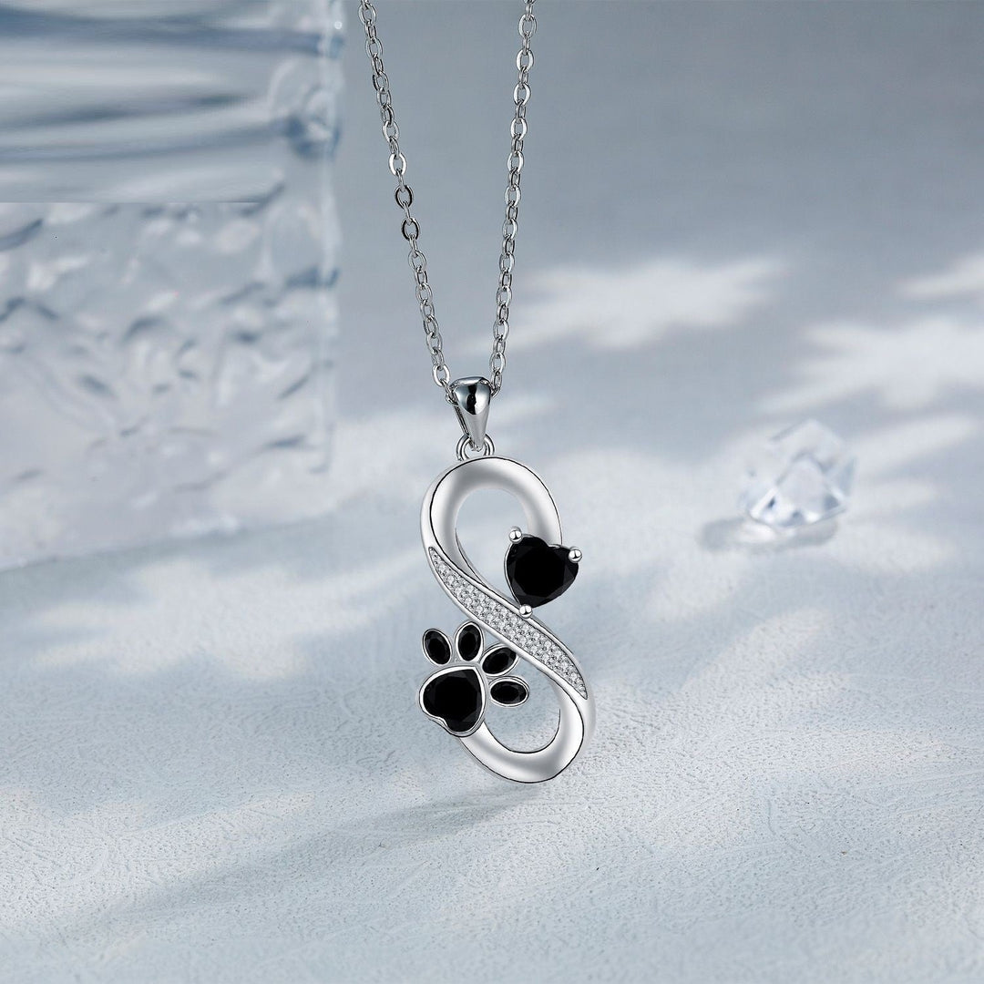 Heart and Paw of Infinite Love Necklace