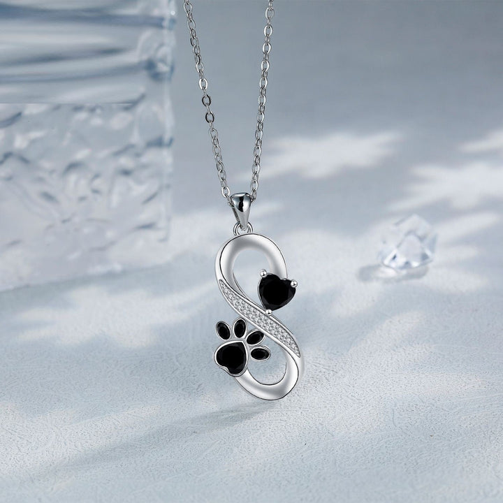Heart and Paw of Infinite Love Necklace