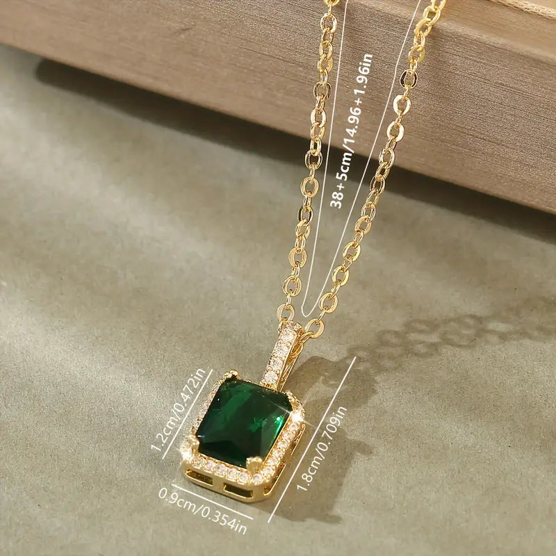 Gold Gemstone Necklace