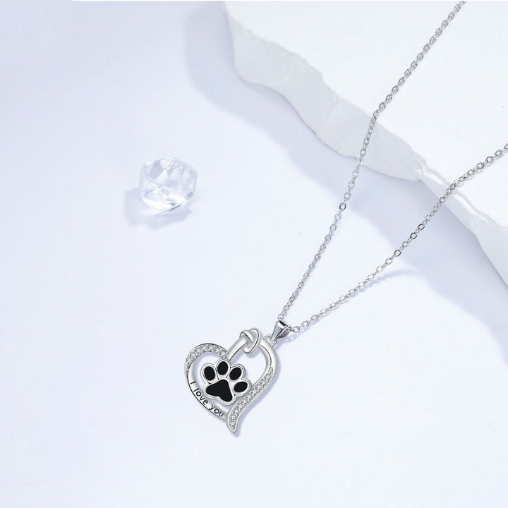 Heart & Paw Necklace - A Memory of Faithful Companions