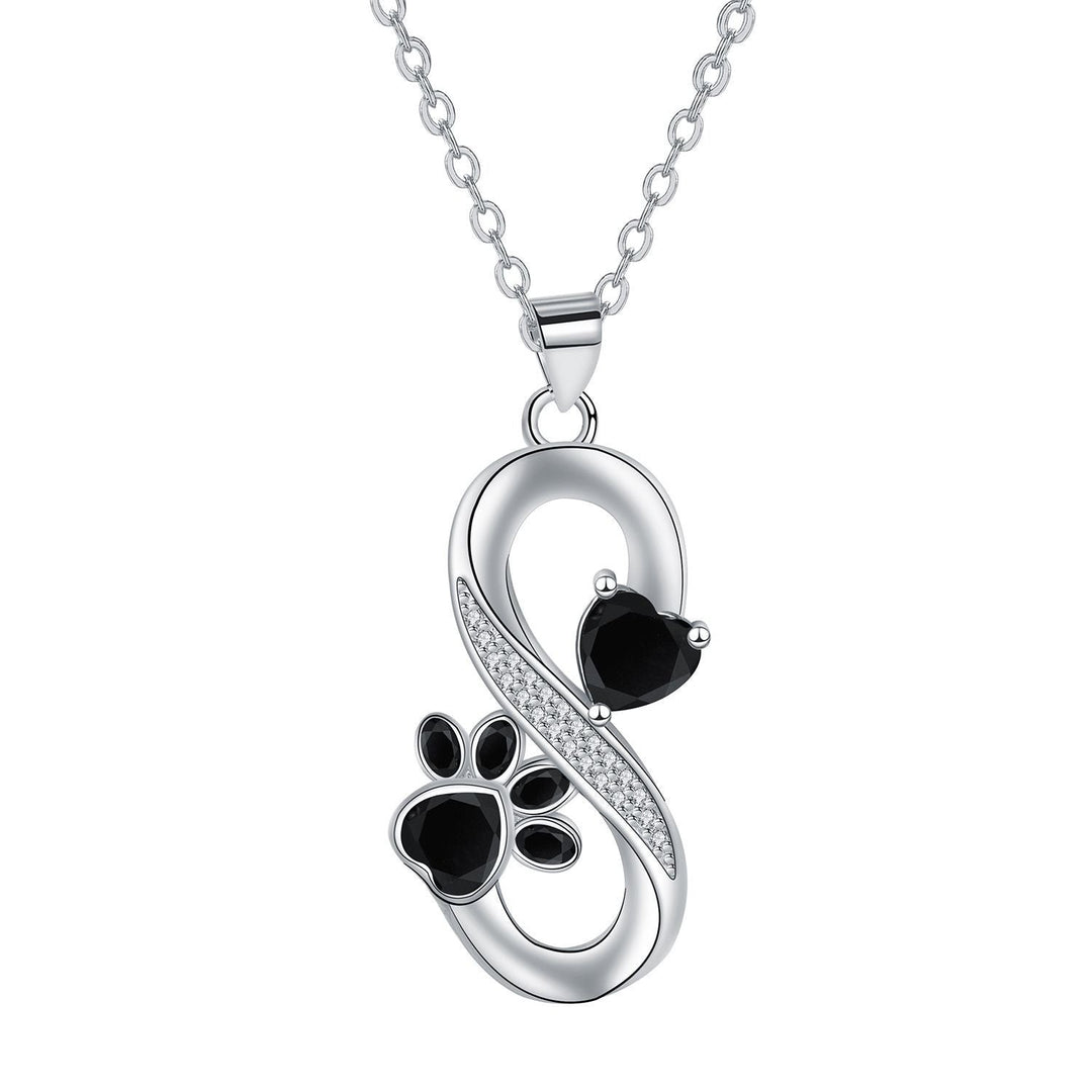 Heart and Paw of Infinite Love Necklace