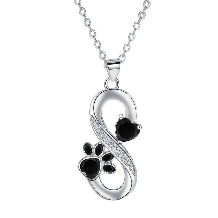 Heart and Paw of Infinite Love Necklace