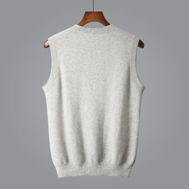 Soft and Comfortable Men's Sweater Vest with V-Neck