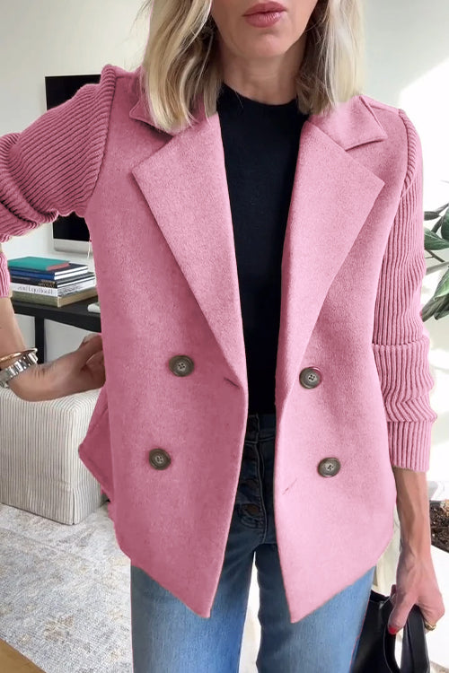 Mikkie - The Soft Ribbed Blazer Coat