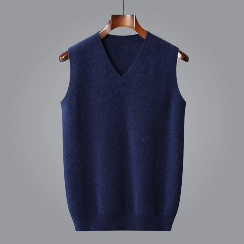 Soft and Comfortable Men's Sweater Vest with V-Neck