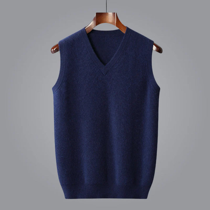 Soft and Comfortable Men's Sweater Vest with V-Neck