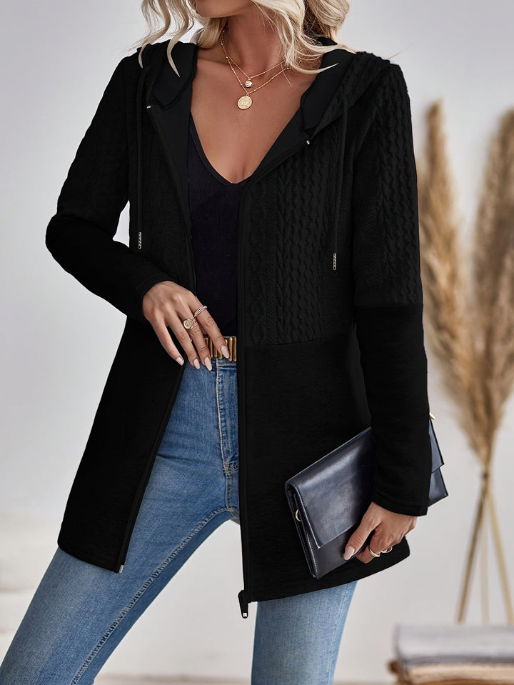 Casual Elegance Cardigan – with Hood