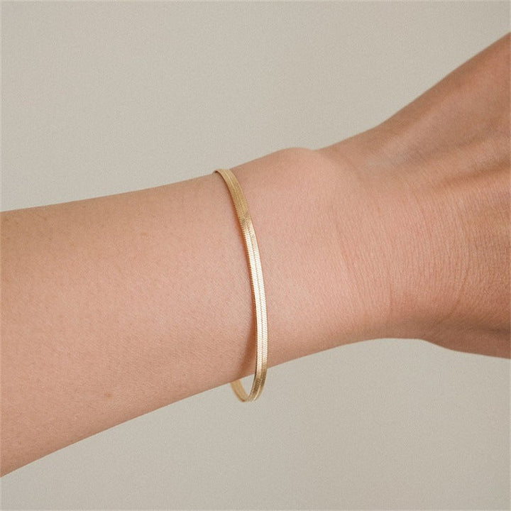 Vida Guld Herringbone Bracelet