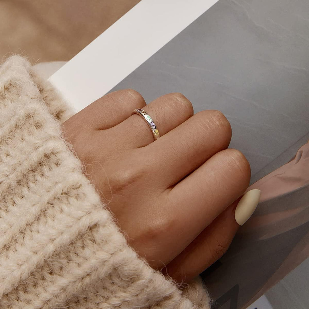 Paw Print Ring Made of Sterling Silver S925