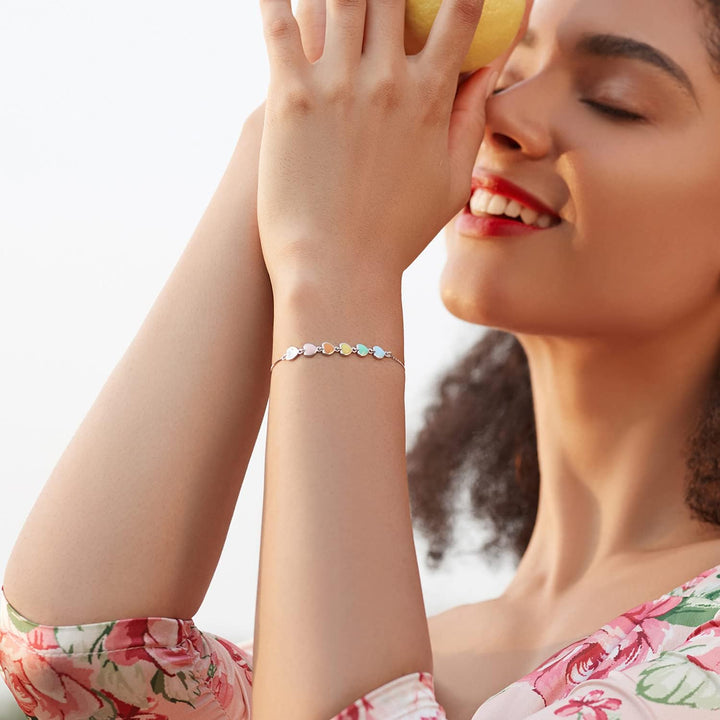 Sterling Silver Dog Paw Print Bracelet – Adjustable