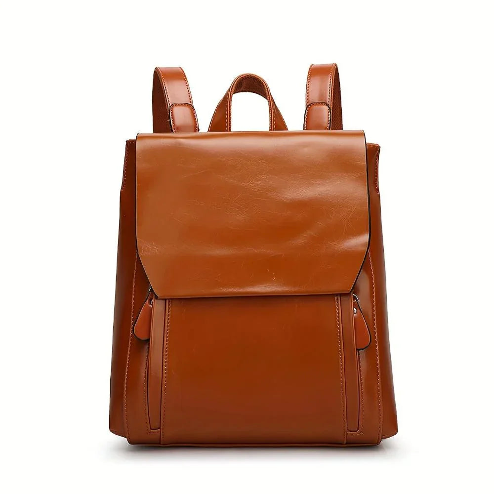 Mary - Stylish Fusion Leather Backpack