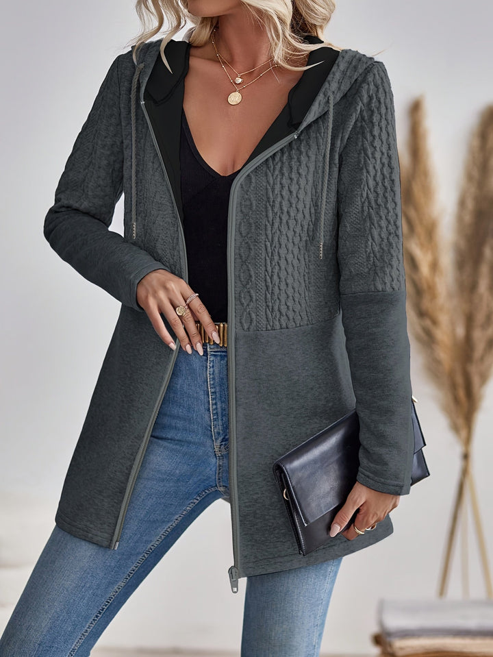 Casual Elegance Cardigan – with Hood