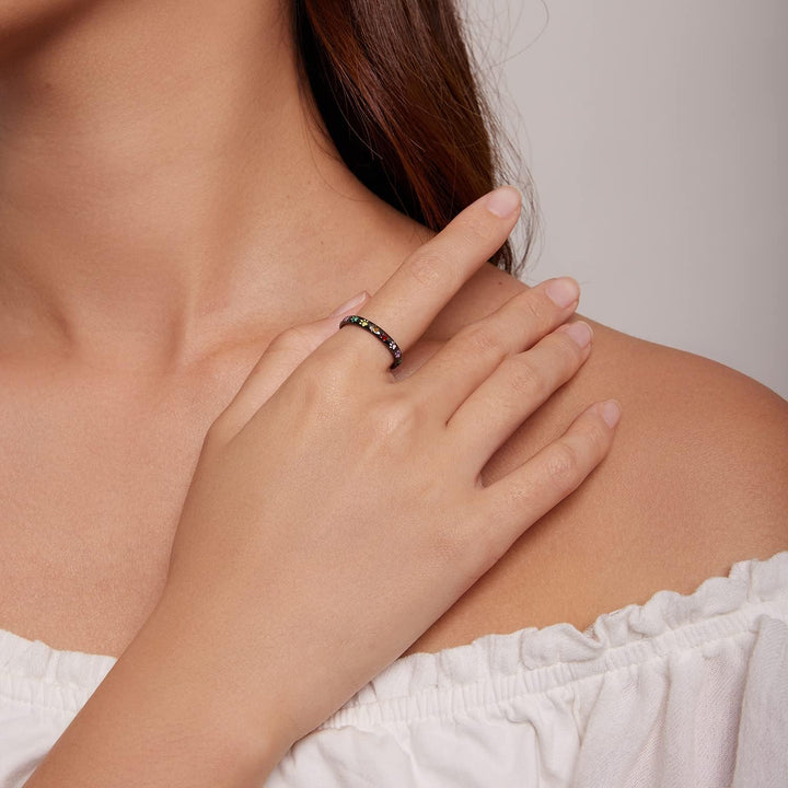 Paw Print Ring Made of Sterling Silver S925