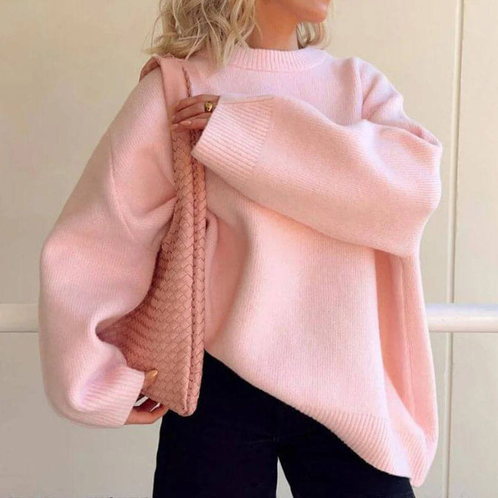 Elegant, loose, and comfortable cashmere sweater