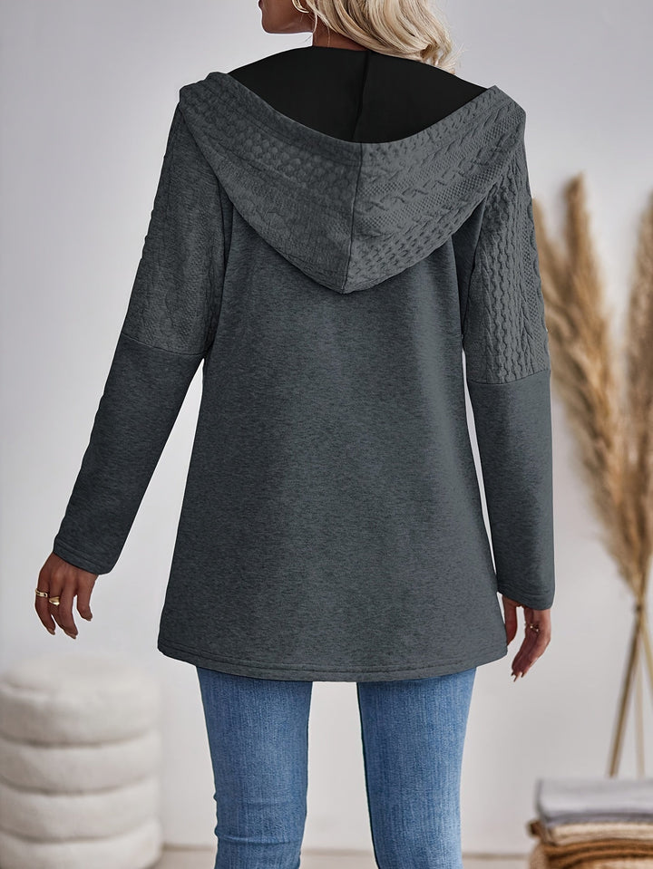 Casual Elegance Cardigan – with Hood