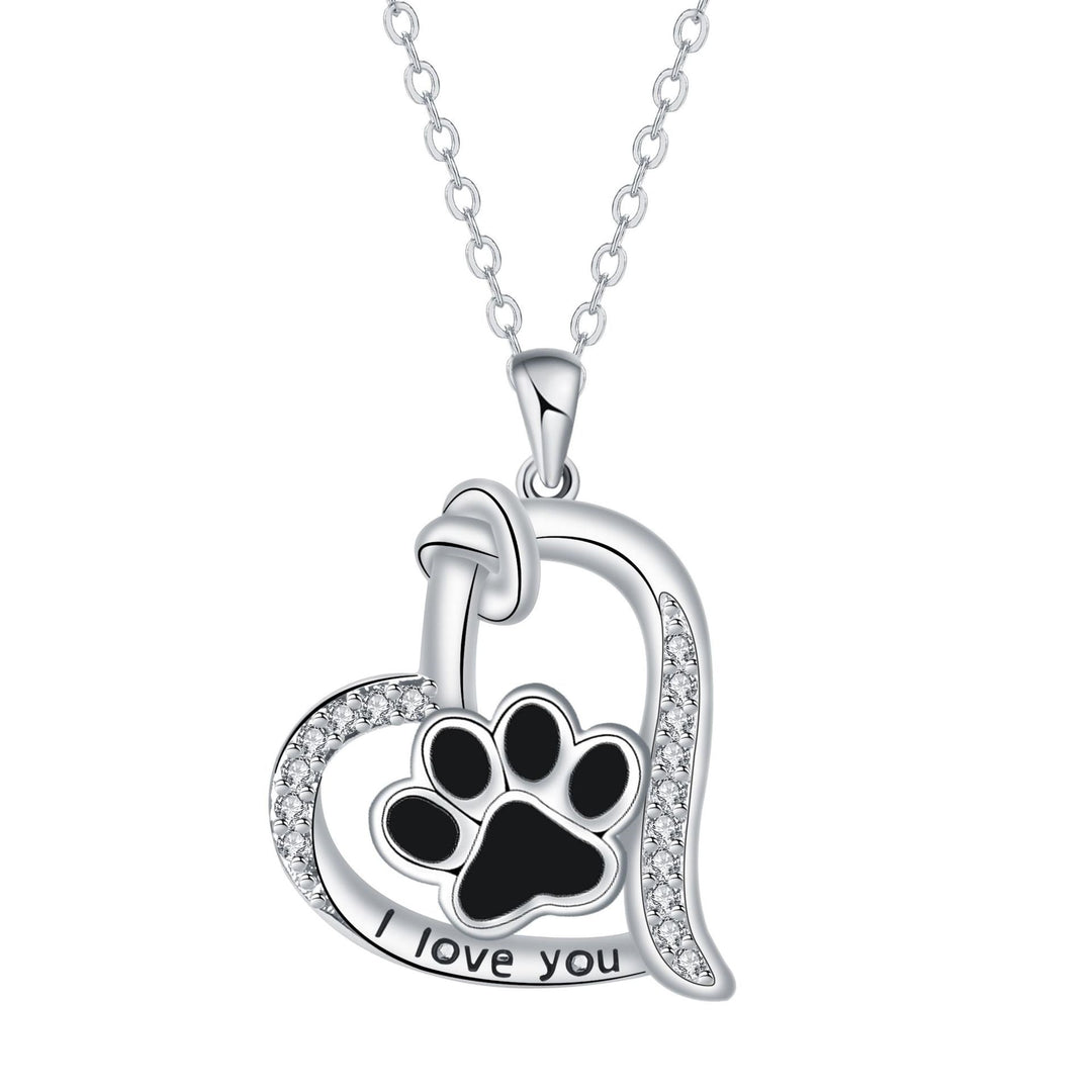 Heart & Paw Necklace - A Memory of Faithful Companions