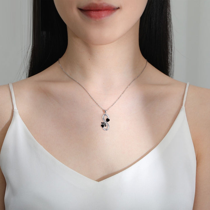 Heart and Paw of Infinite Love Necklace