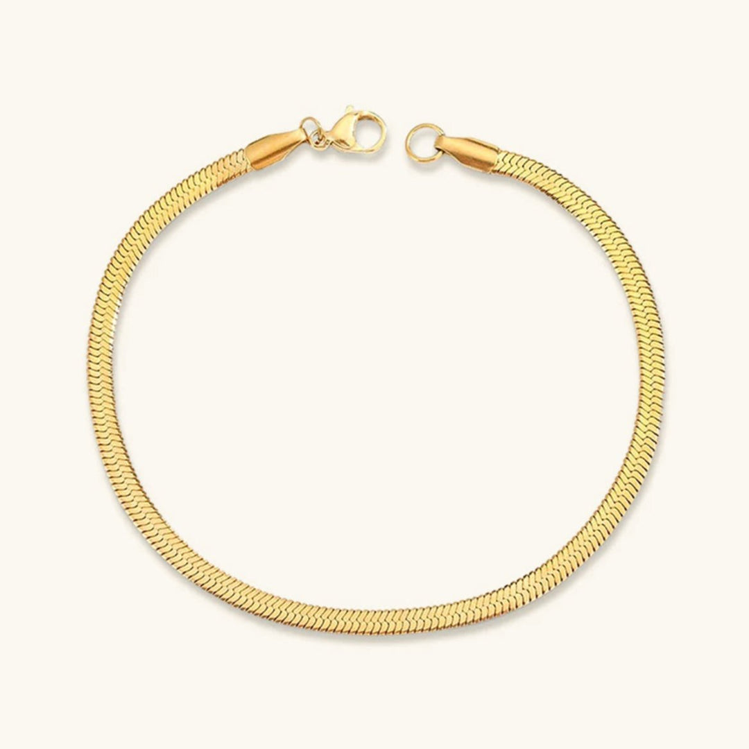 Vida Guld Herringbone Bracelet