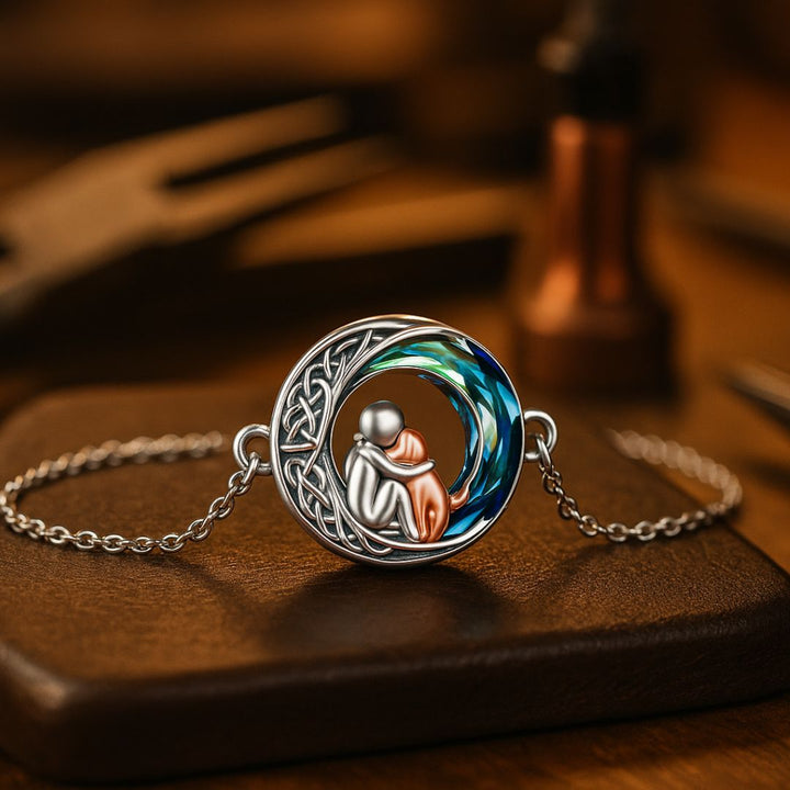 Adjustable Lucky Bracelet in Sterling Silver 925 with Dog Motif