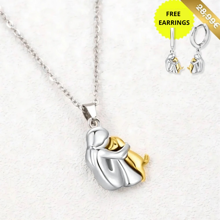 Lucky Dog Pendant Necklace (+ FREE Earrings)
