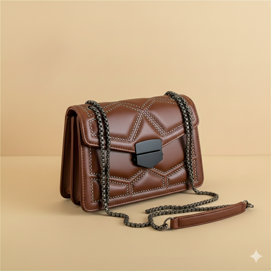 Stylish Crossbody Bag - Fashionable PU Leather