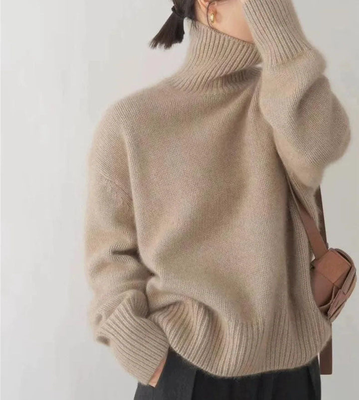 Cashmere Sweater with Turtleneck 03