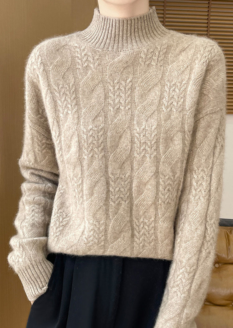 Women's Solid Color Turtleneck Sweater