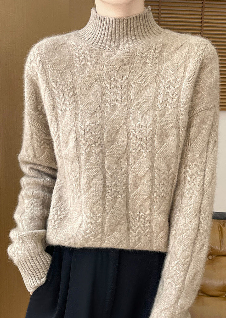 Women's Solid Color Turtleneck Sweater