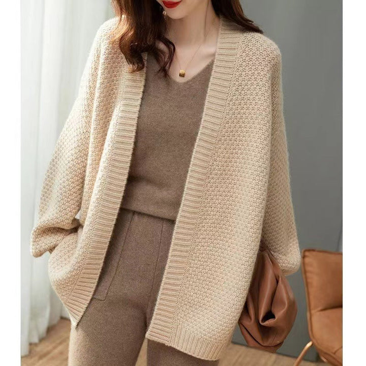 Loose, comfortable, and casual cardigan sweater