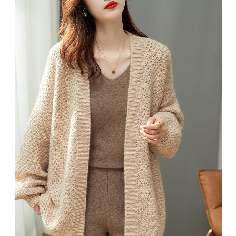 Loose, comfortable, and casual cardigan sweater