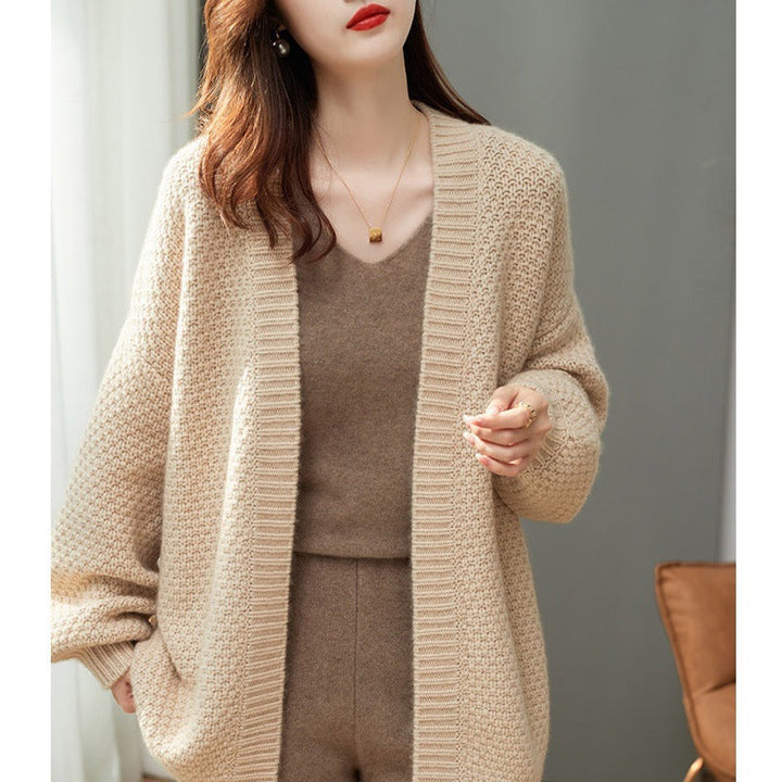 Loose, comfortable, and casual cardigan sweater