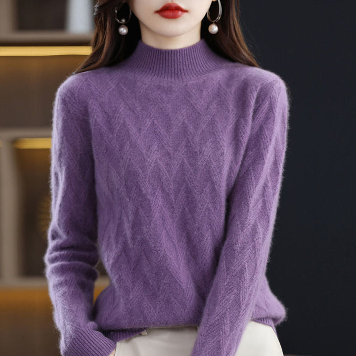 Women's Cashmere Check Sweater