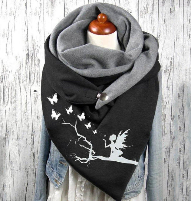 Multilayer Thermal Scarf with Print