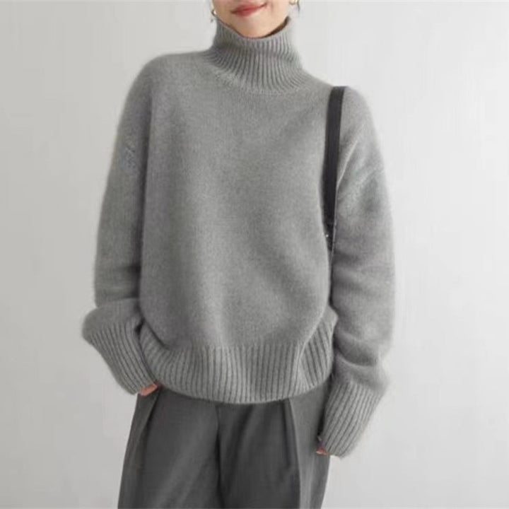 Cashmere turtleneck sweater 02