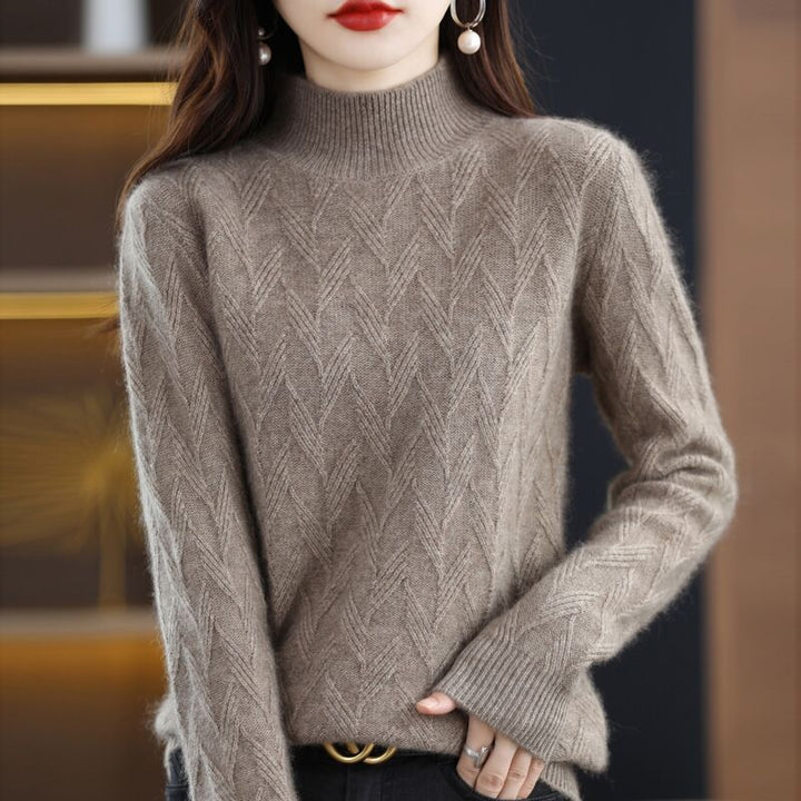 Women's Cashmere Check Sweater