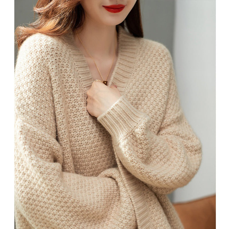 Loose, comfortable, and casual cardigan sweater