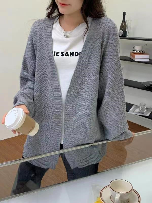 Loose, comfortable, and casual cardigan sweater