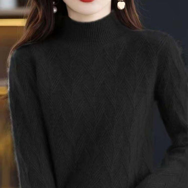 Women's Cashmere Check Sweater