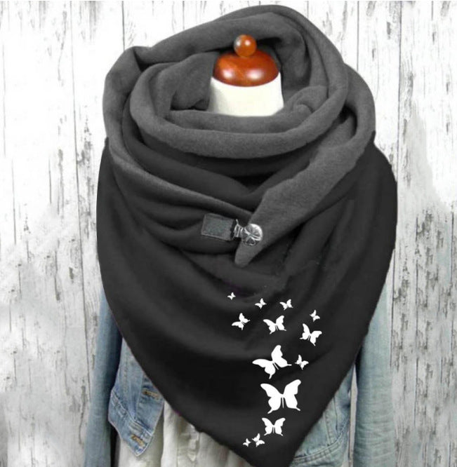 Multilayer Thermal Scarf with Print