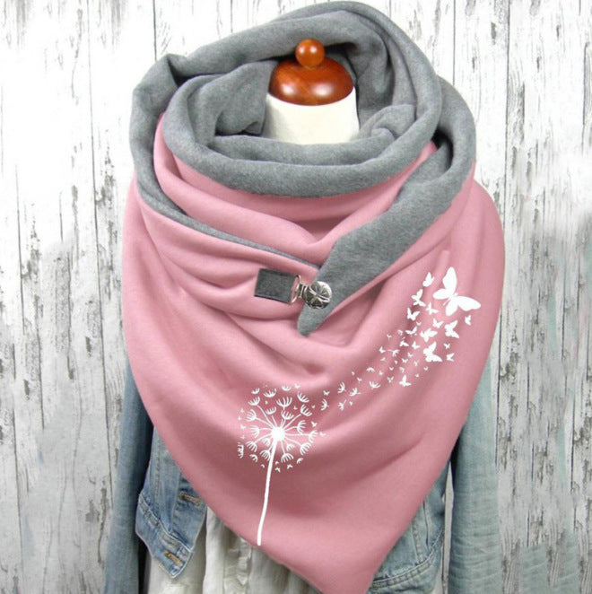 Multilayer Thermal Scarf with Print