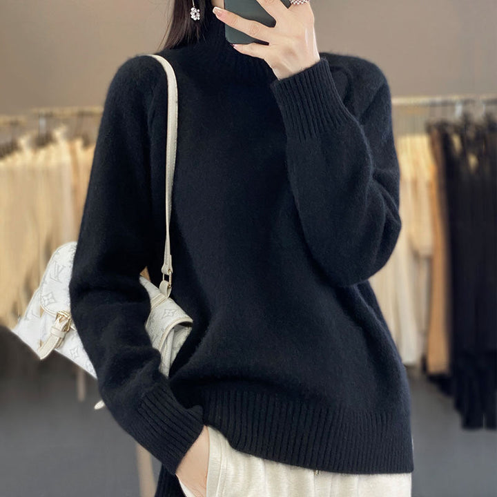 Soft and Comfortable Cashmere Turtleneck Sweater